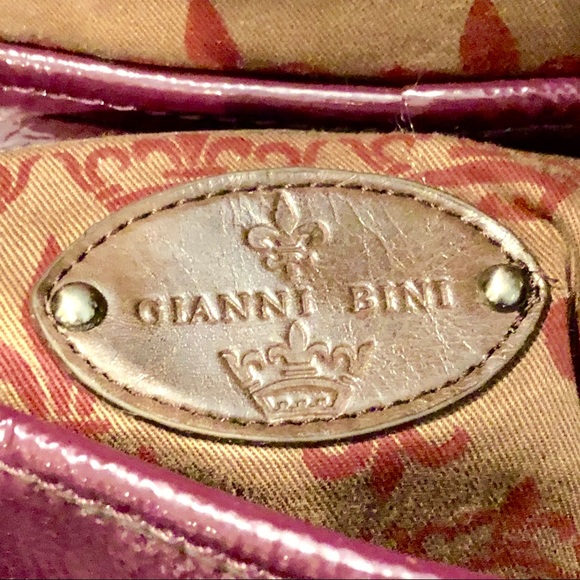 βSOLDβπHPπTRENDING Gianni Bini Plum Leather Bag - Picture 7 of 7